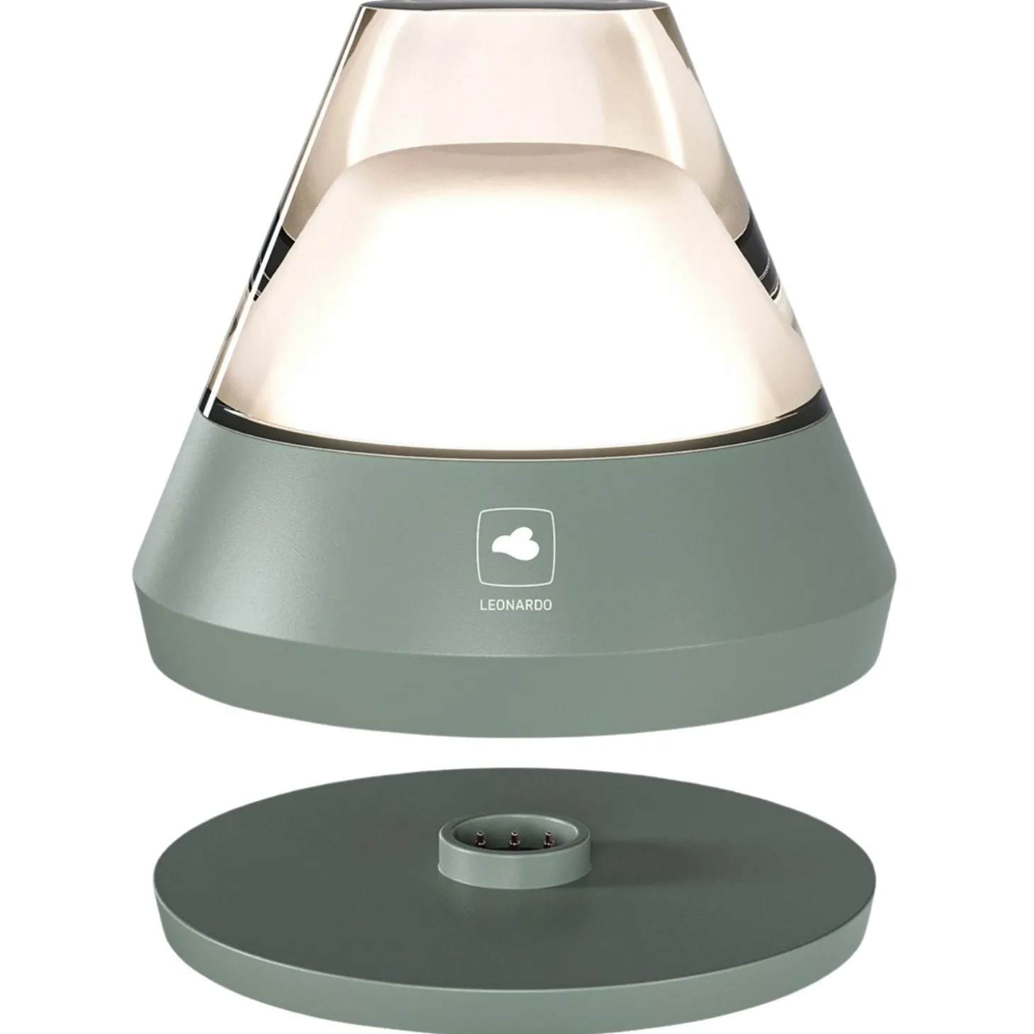 Akku-Tischleuchte SALERNO 10 cm olivgrün