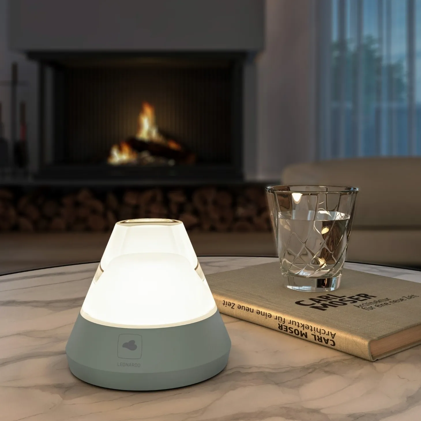 Akku-Tischleuchte SALERNO 10 cm olivgrün