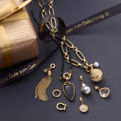 Anhänger JUVINGA WHITE Clip & Mix gold