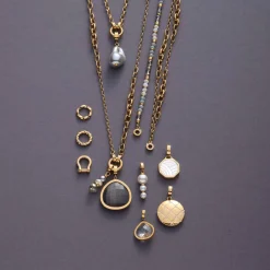 Anhänger JUVINGA WHITE Clip & Mix gold