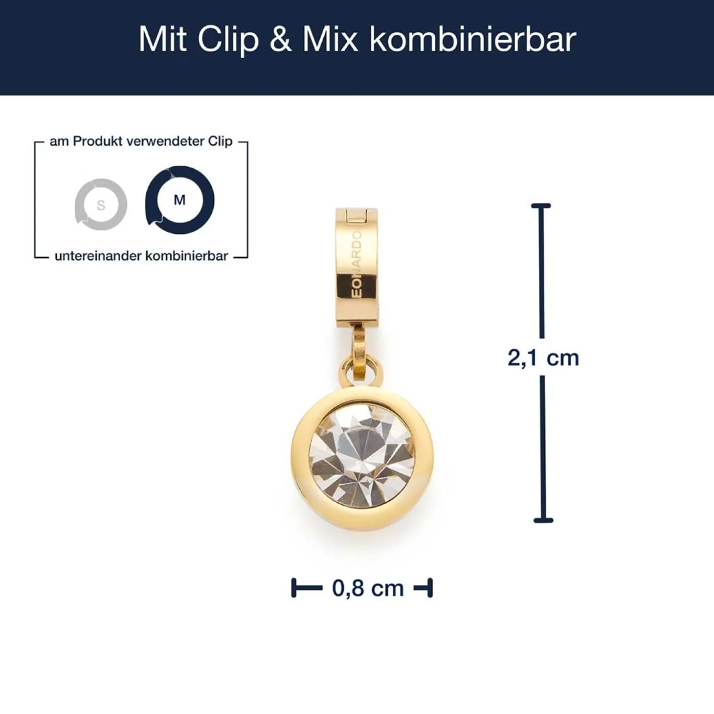 Anhänger LACY gold Clip & Mix