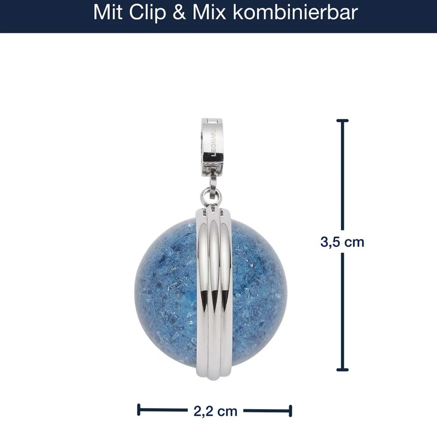 Anhänger SNOWBALL BLUE Clip & Mix