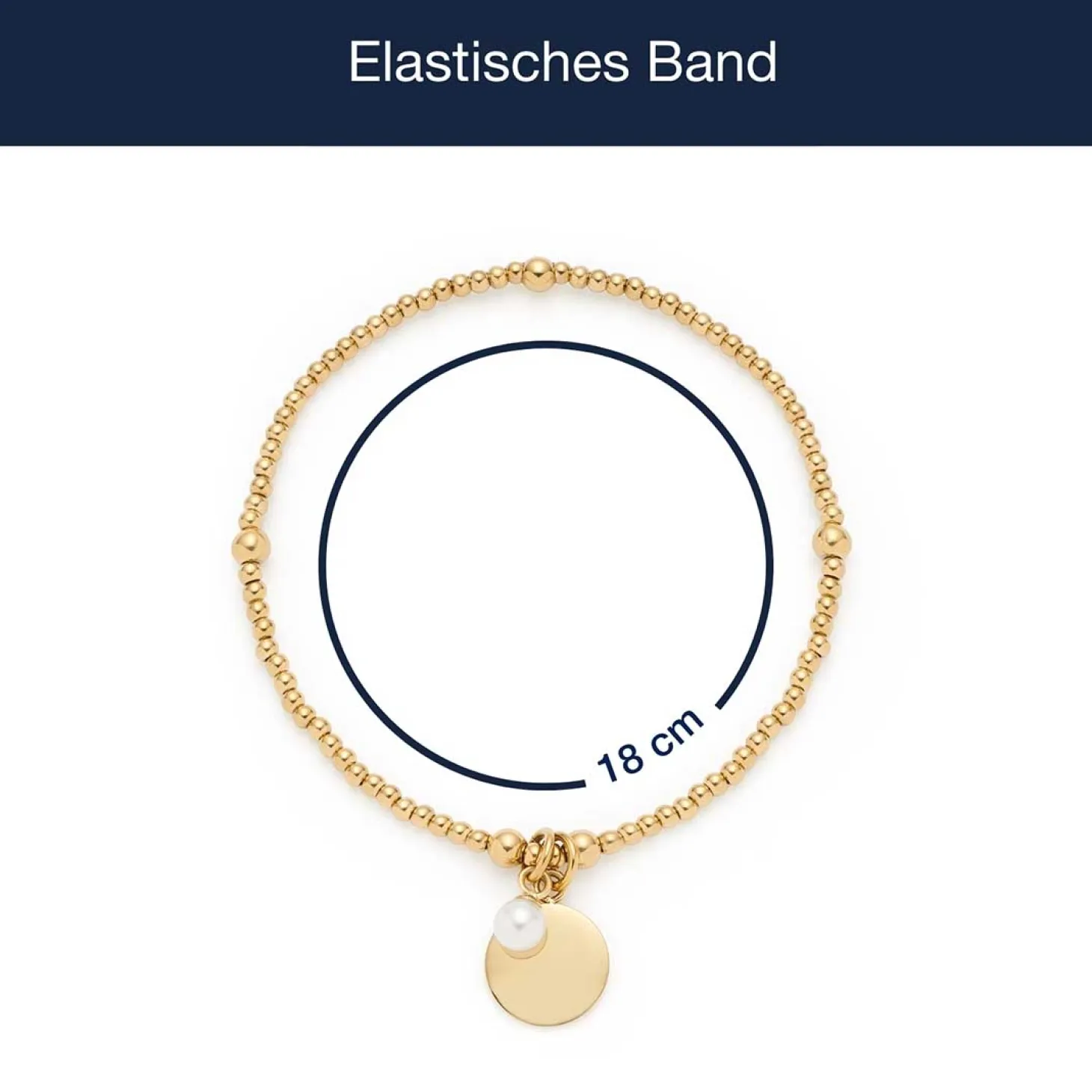 Armband DEBBY gold mit persönlicher Gravur