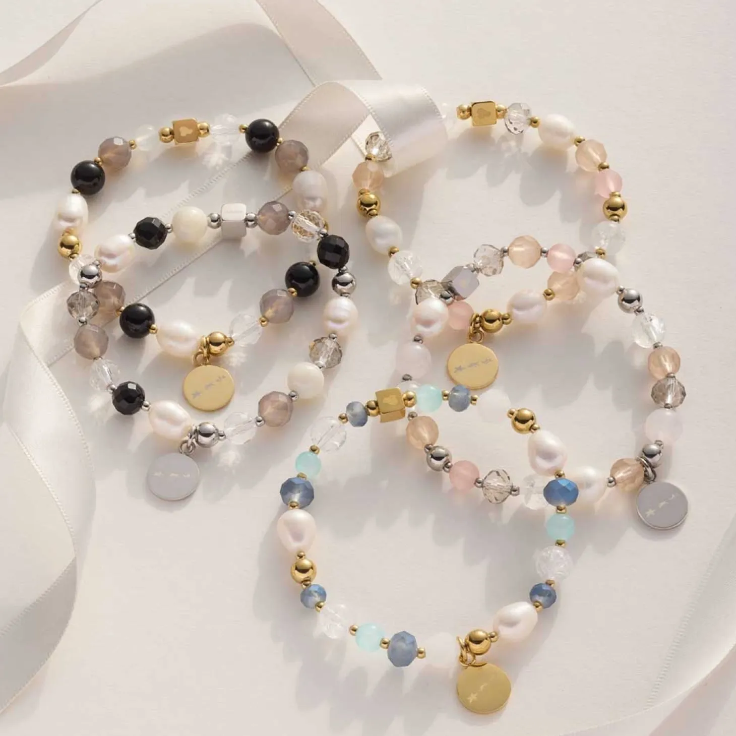 Armband HOPE gold/blau