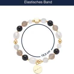 Armband HOPE gold/grau