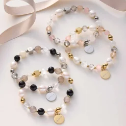 Armband HOPE gold/grau