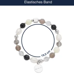 Armband HOPE silber/grau