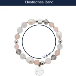 Armband HOPE silber/rose