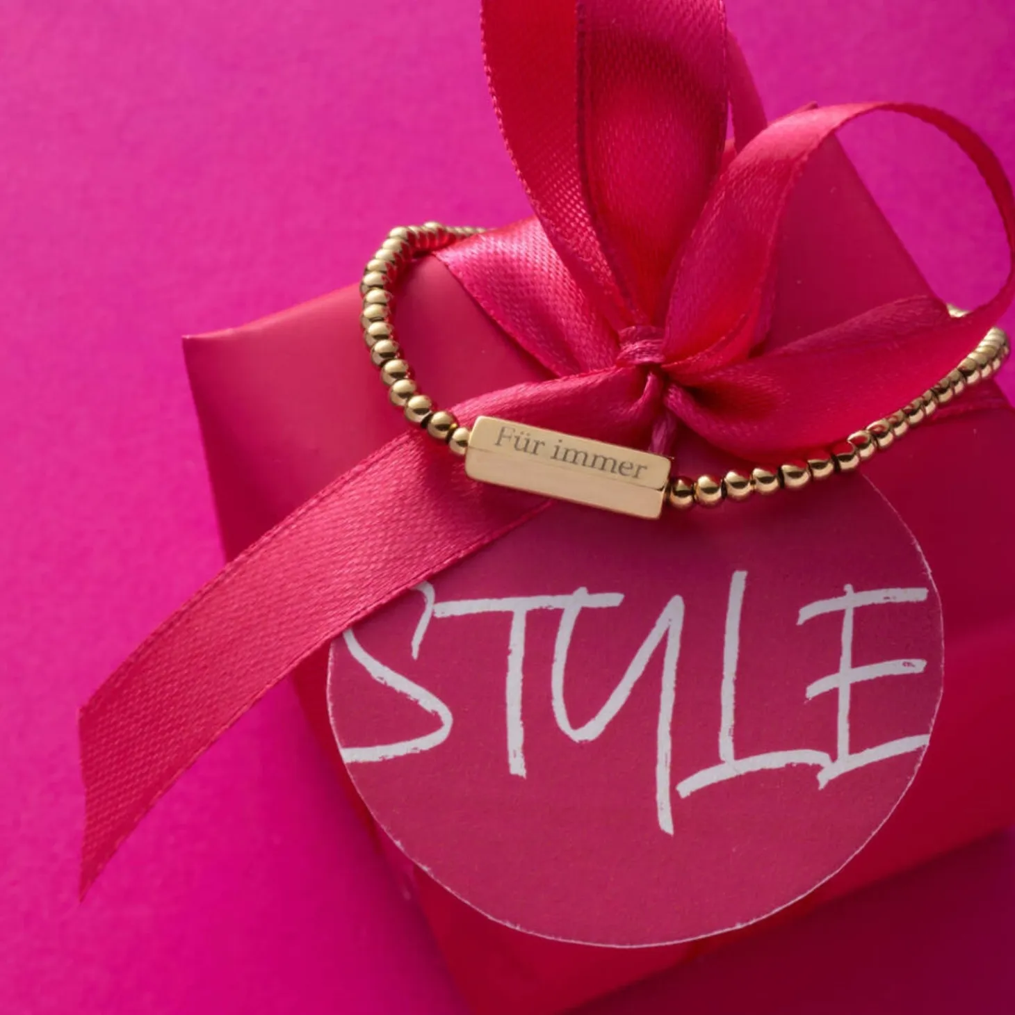 Armband PILEA gold mit persönlicher Gravur