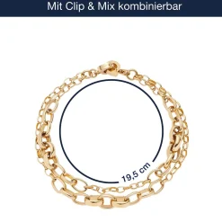 Armband SUZANNE Clip & Mix gold