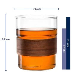 Becher NOVO LEGNO 320 ml 2er Set