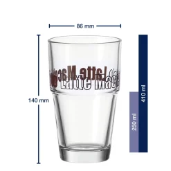 Becher SOLO 410ml braun Latte Macchiato 6er-Set