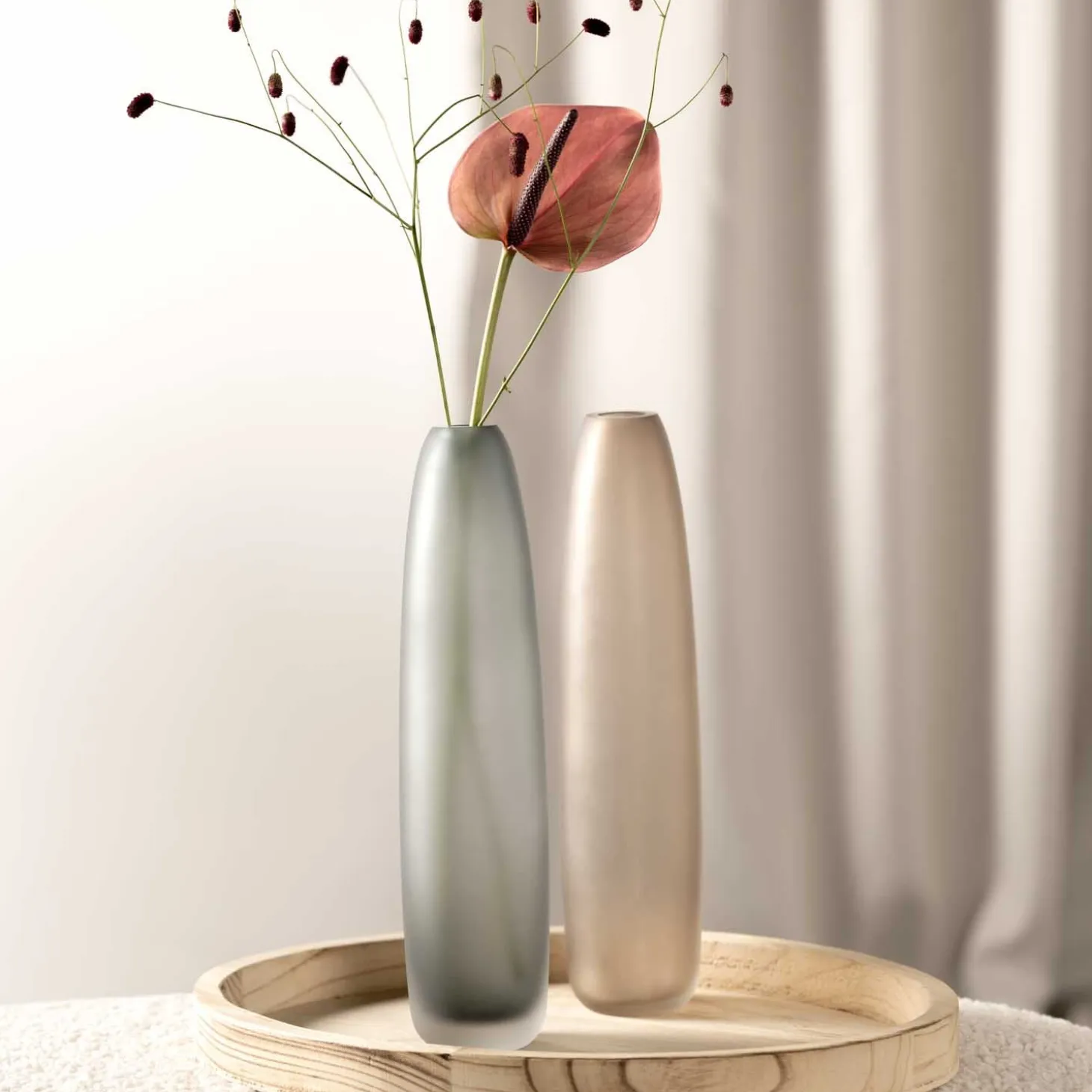 Bodenvase BELLAGIO 34 cm anthrazit