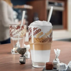 Cafe Latte Set SOLO 410 ml braun 4-teilig