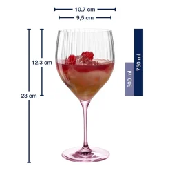 Cocktailglas POESIA 750 ml rosé 6er-Set