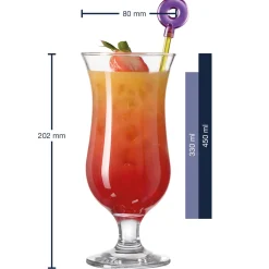 Cocktailgläser/Rührer BAR 4-teilig