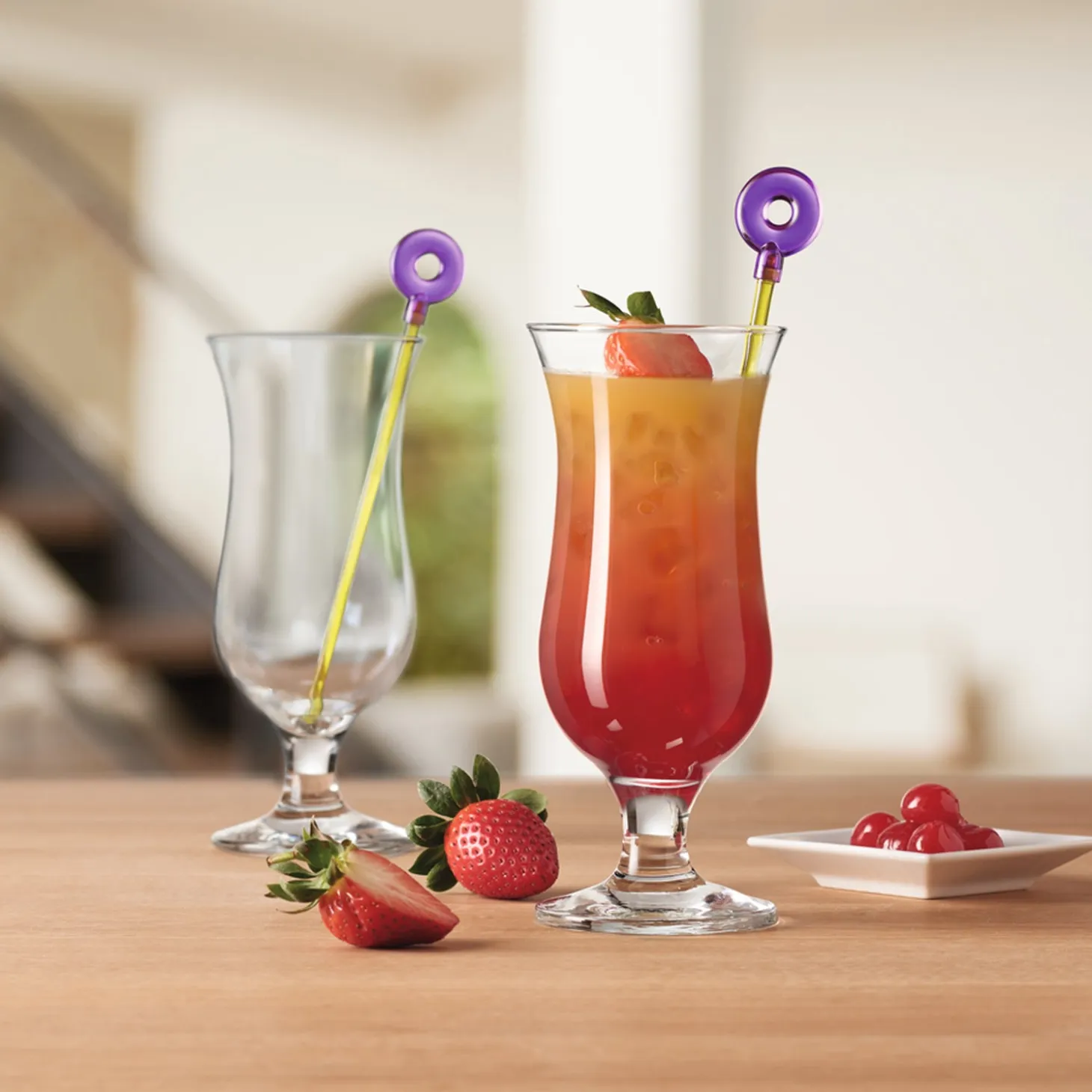 Cocktailgläser/Rührer BAR 4-teilig