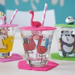 Deckel BAMBINI 9 cm pink Flamingo