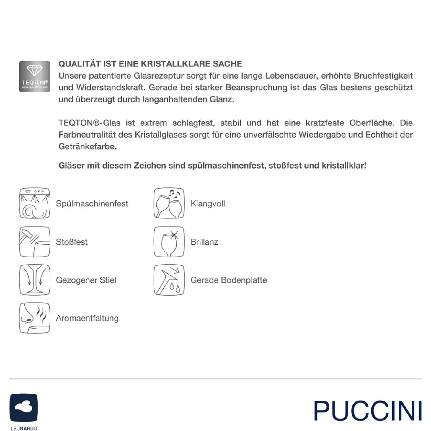Digestifglas PUCCINI 220 ml 6er-Set