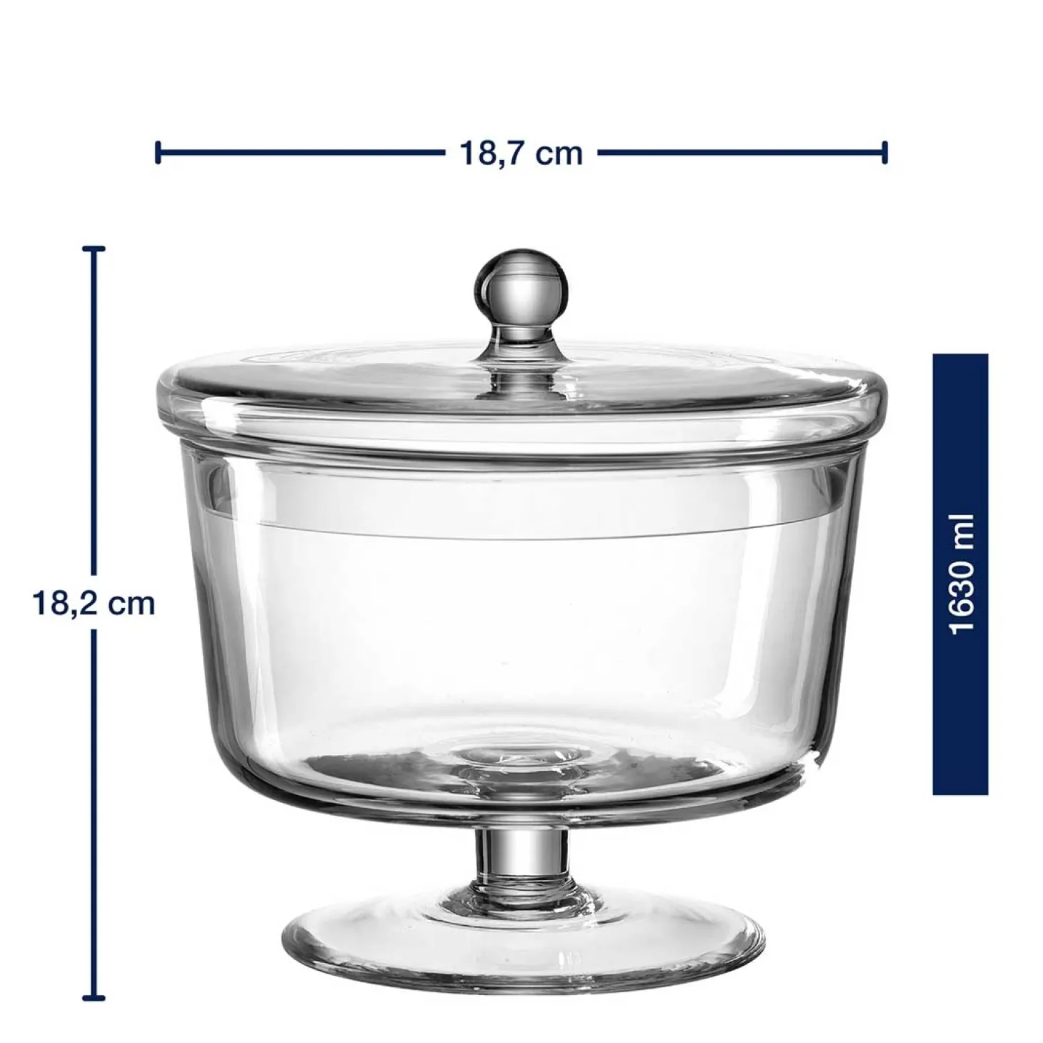 Dose auf Fuß POESIA 18 cm