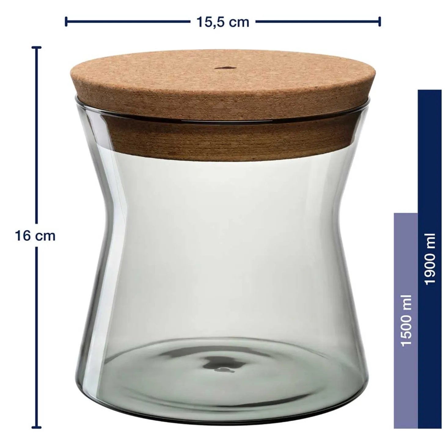 Dose FORMA X 16 cm grau