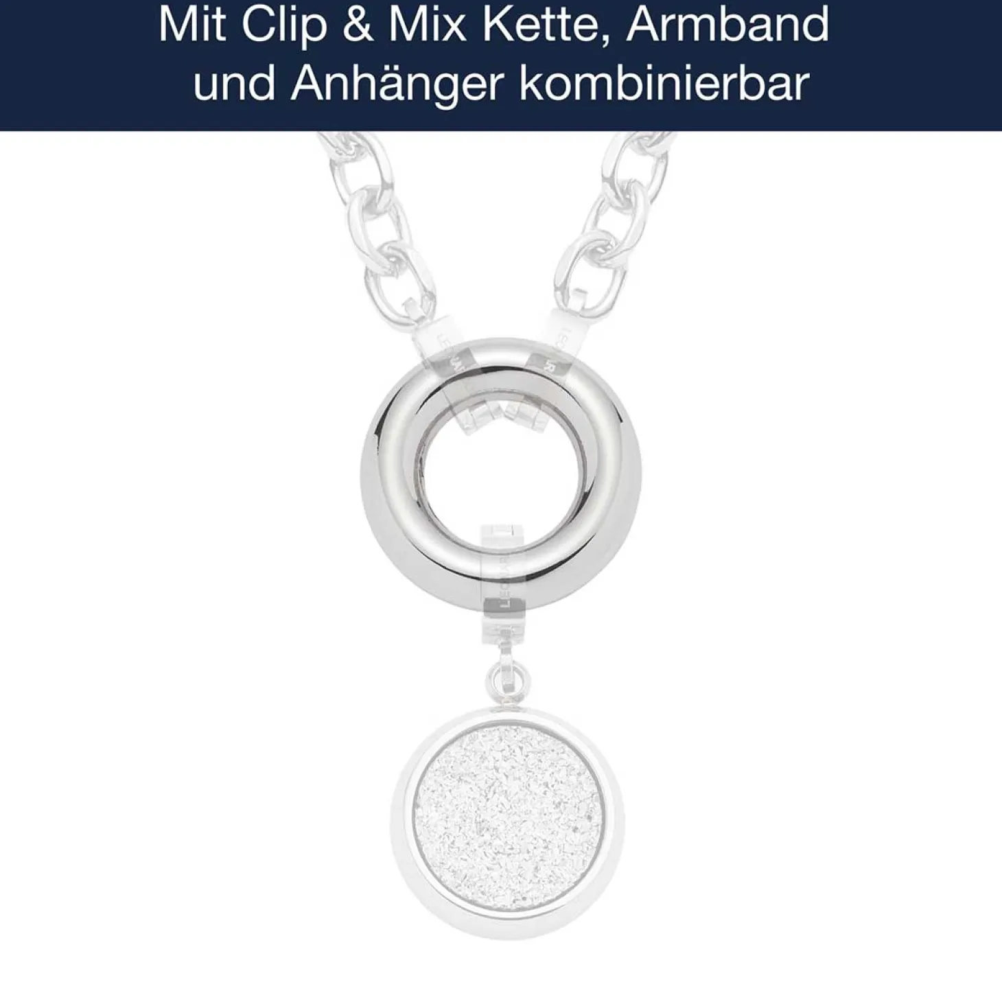 Edelstahlring BRACCHIALE Clip & Mix