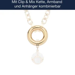 Edelstahlring BRACCHIALE gold Clip & Mix