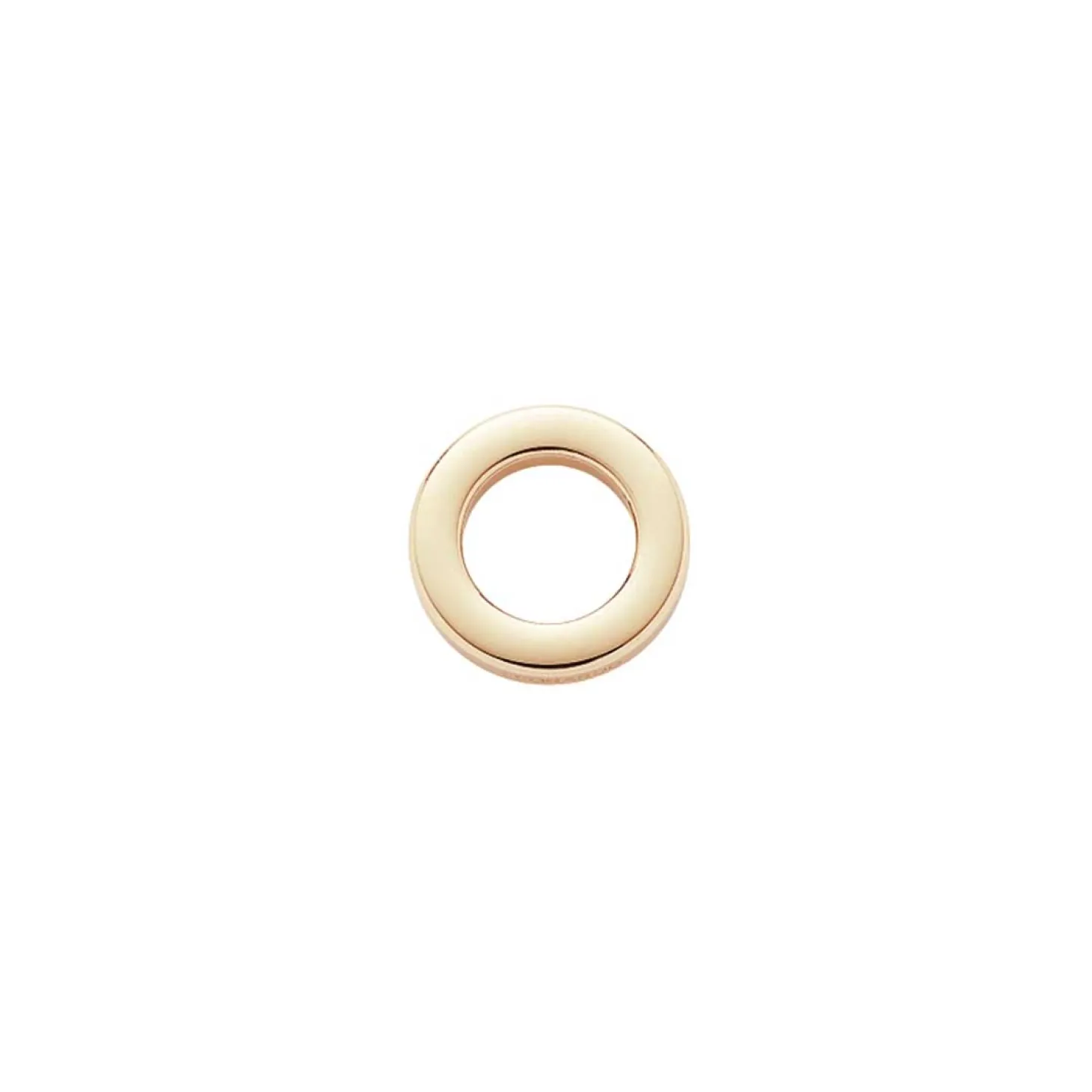 Edelstahlring gold klein flach