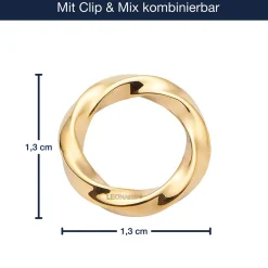 Edelstahlring LOTTI Clip & Mix gold