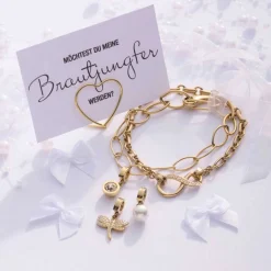 Edelstahlring SENTA gold Clip & Mix