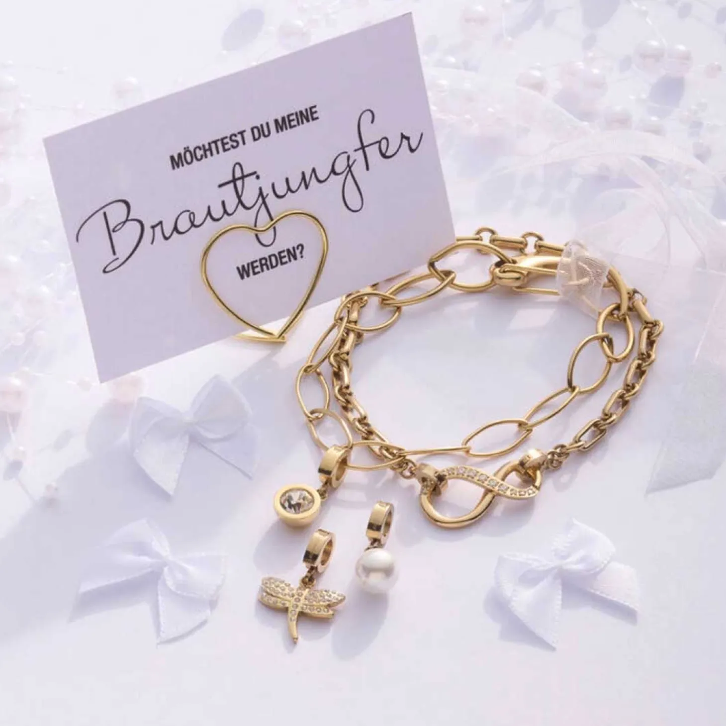 Edelstahlring SENTA gold Clip & Mix