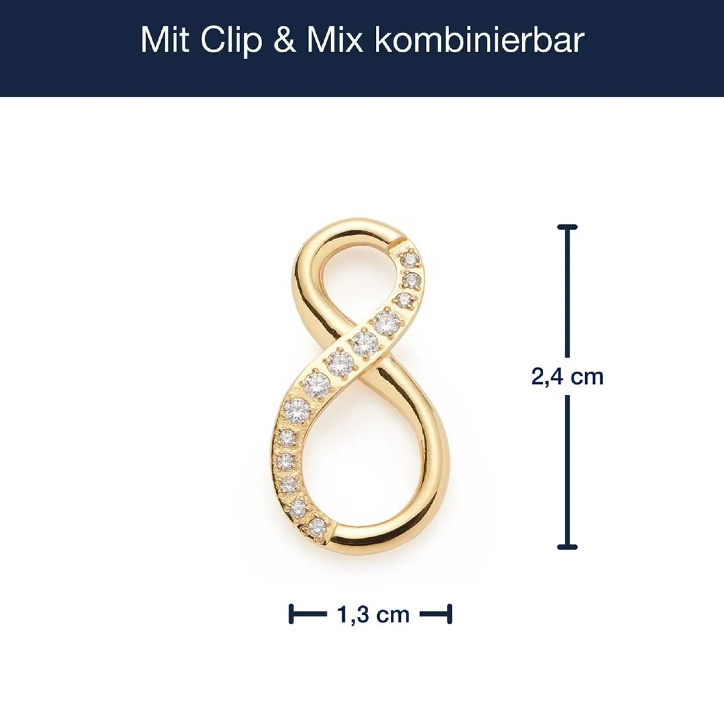 Edelstahlring SENTA gold Clip & Mix