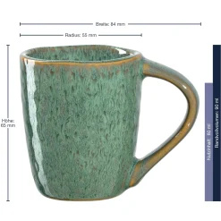 Espressotasse MATERA 90 ml grün 4er-Set