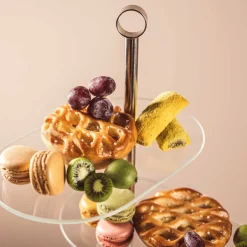 Etagere CENA silber asymetrisch 3-teilig