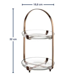 Etagere CUCINA kupfer 2-teilig