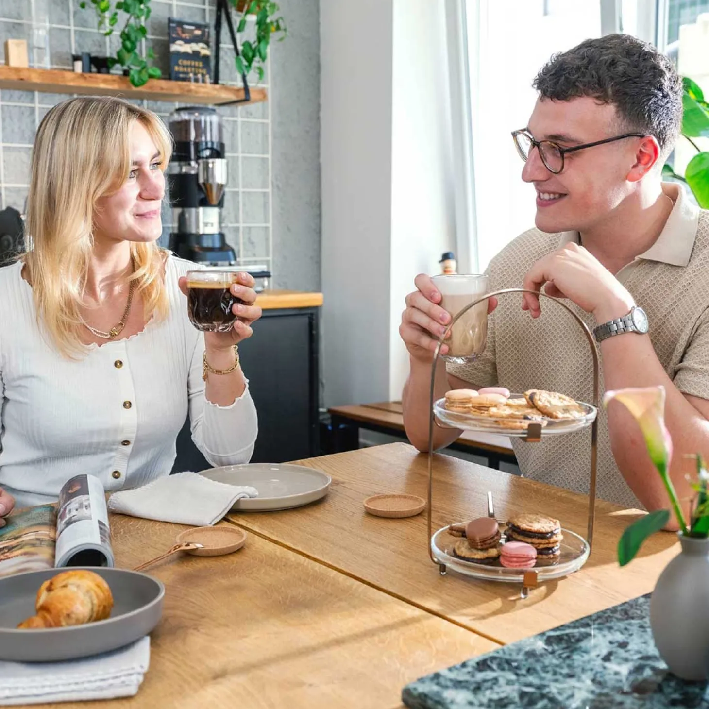 Etagere CUCINA silber 2-teilig