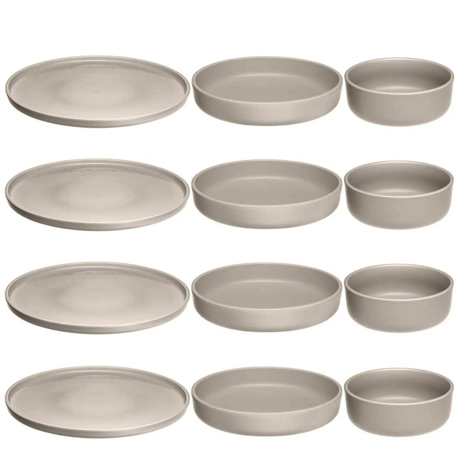 Geschirrset ROMA beige 12-teilig