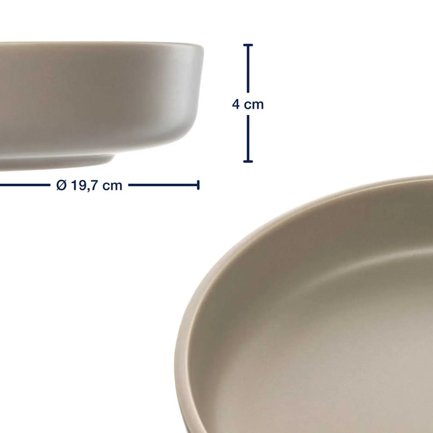 Geschirrset ROMA beige 12-teilig