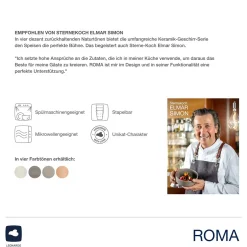 Geschirrset ROMA taupe 6-teilig