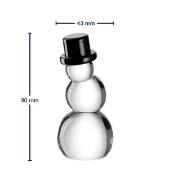 Glas Schneemann 9 cm PABLO
