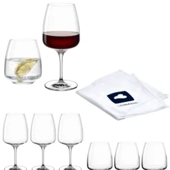 Glasset CESTI 8-teilig + Poliertuch