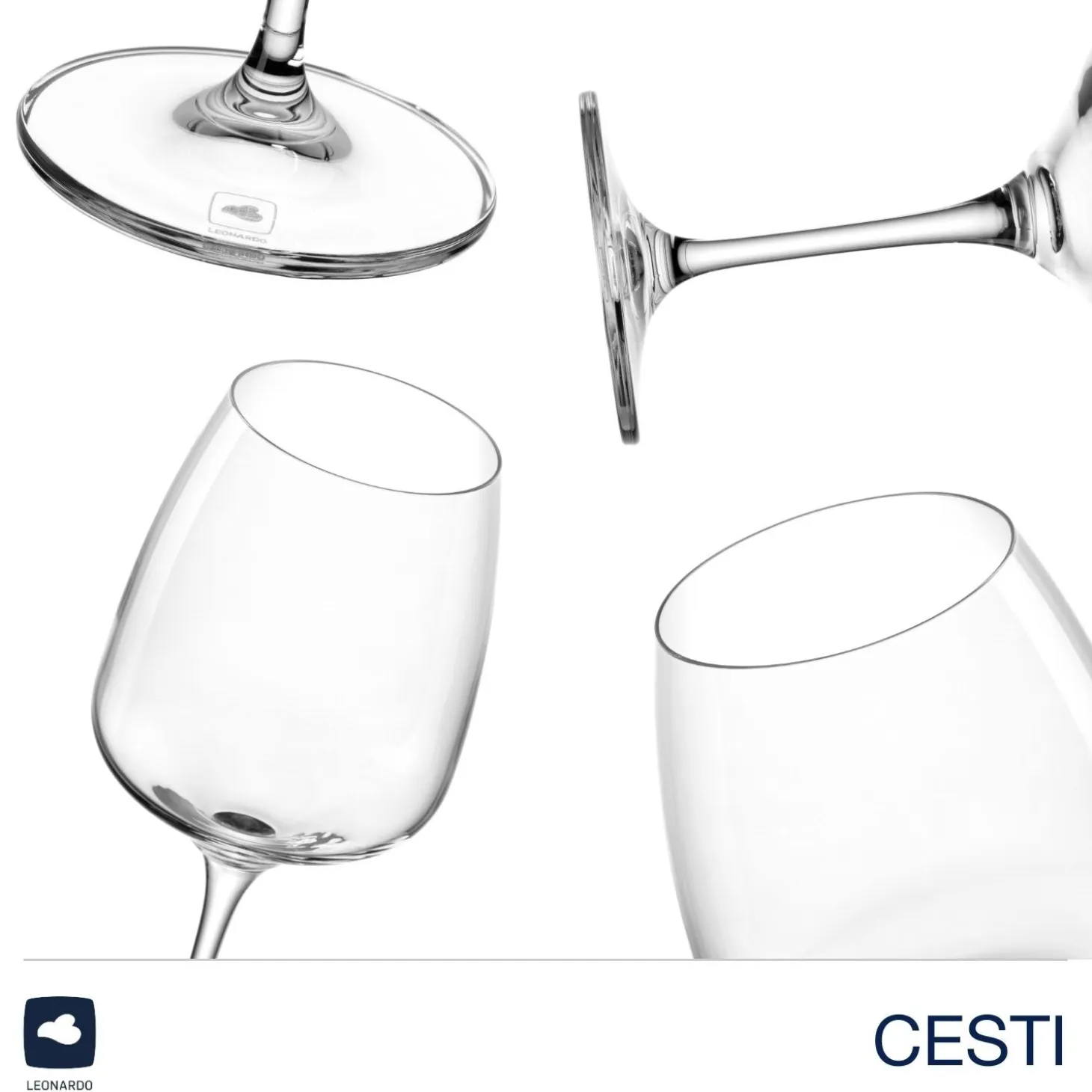 Glasset CESTI 8-teilig + Poliertuch
