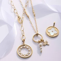 Halskette CARONNA gold Clip & Mix