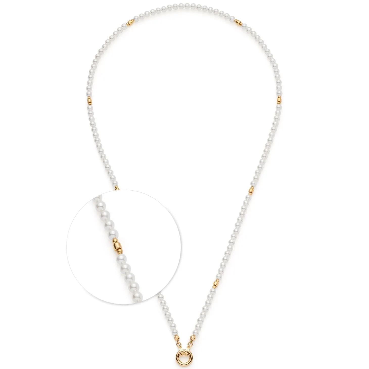 Halskette CHRISTA Clip & Mix 70 cm gold