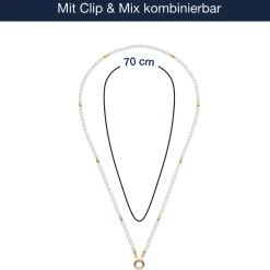 Halskette CHRISTA Clip & Mix 70 cm gold