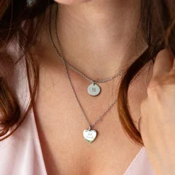 Halskette COLETTA 42 cm silber mit persönlicher Gravur