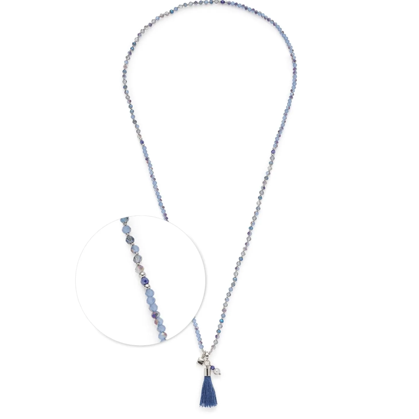 Halskette DONNA 80 cm blau Sommer