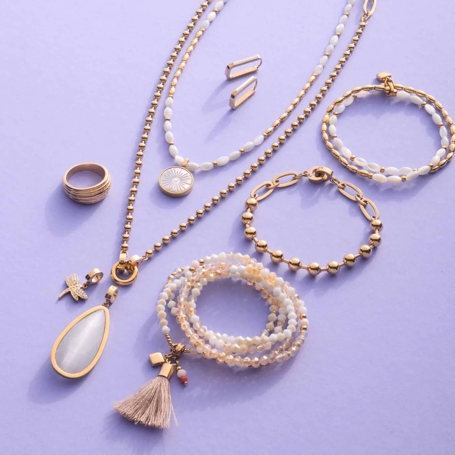 Halskette DONNA 80 cm sand Sommer