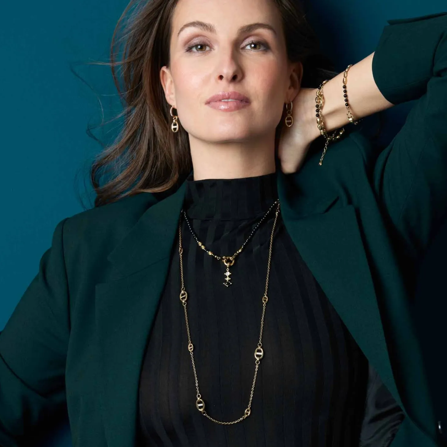 Halskette DORINA 45 cm gold Clip & Mix