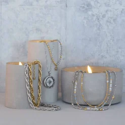 Halskette ELAINE 45 cm gold